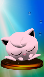 Trofeo de Jigglypuff versión Smash en Melee.