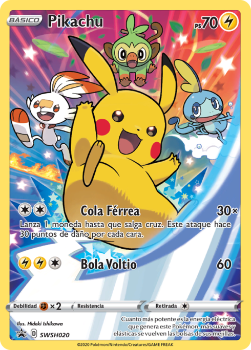 SWSH234 Pokemon Card Pokmon GO TCG Promo Card  Pikachu Black Star Promo  SWSH234 (Ungraded, Lightly Played) Black Star Promo Pokemon GO