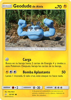 Carta de Geodude de Alola