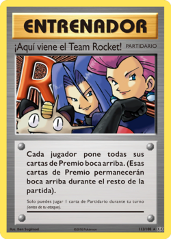 Carta ¡Aquí viene el Team Rocket!
