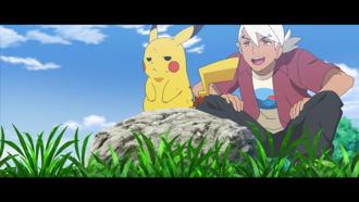 Pikachu ignorando a Friede al conocerse.