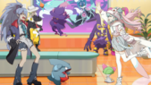 Miku protagonista y rival se encuentran en un Centro Pokémon