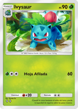 Carta de Ivysaur