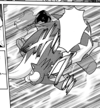 Skuntank de Henzo usando cuchillada nocturna/tajo umbrío.