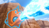 Rotom de Diana usando Hidrobomba.