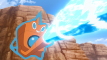 Rotom de Diana usando hidrobomba.