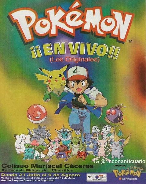 Archivo:Póster en Español de Pokémon en Vivo.jpg