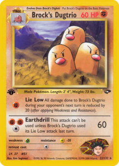 Carta de Brock's Dugtrio