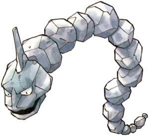 Onix en Pokémon Rojo y Verde.