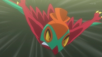 Hawlucha usando plancha voladora.