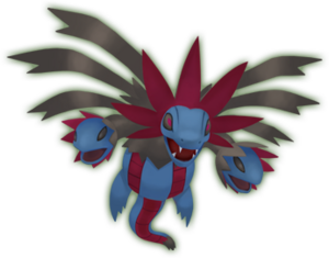 Hydreigon en Pokémon Mundo misterioso: Portales al infinito.