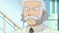 El profesor Rowan/Serbal de Sinnoh en el anime.