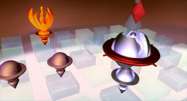 Icono de Moltres en el tablero holográfico.