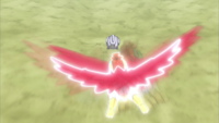 Hawlucha de Ash usando plancha voladora.
