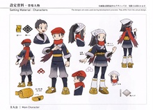 Bocetos del diseño de Kira y Luka.