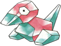Porygon en Pokémon Rojo y Verde.