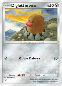 Carta de Diglett de Alola