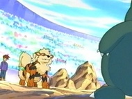 Arcanine vs Snorlax.