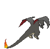 Imagen posterior de Charizard variocolor en Pokémon X, Pokémon Y, Pokémon Rubí Omega, Pokémon Zafiro Alfa, Pokémon Sol, Pokémon Luna, Pokémon Ultrasol y Pokémon Ultraluna
