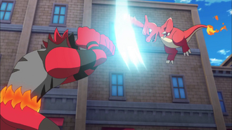 Charmeleon usando cuchillada.