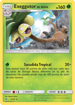 Carta de Exeggutor de Alola
