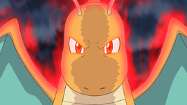 Dragonite usando Enfado.