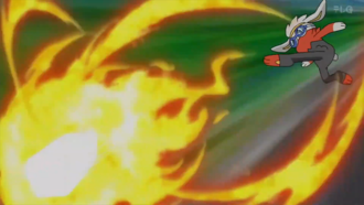 Raboot de Goh usando brasas/ascuas.