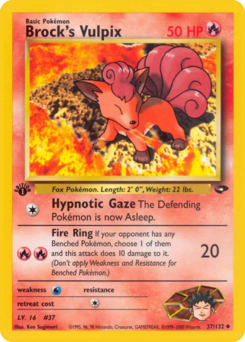 Carta de Brock's Vulpix