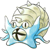 Omastar en Pokémon Rojo y Verde.
