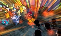 Un combate de choque entre Pokémon.