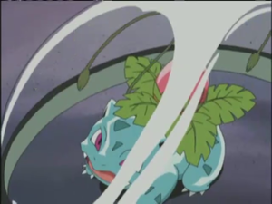 Ivysaur usando látigo Cepa.