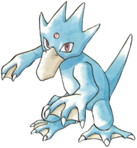 Golduck en Pokémon Rojo y Verde.