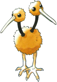 Doduo en Pokémon Rojo y Verde.
