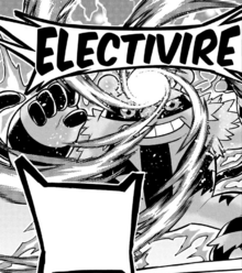 Electivire de Volkner/Lectro usando electromotor.