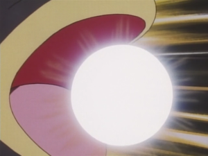 Dragonite de Drake usando hiperrayo.