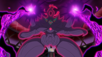 Grimmsnarl Gigamax usando Gigasopor.