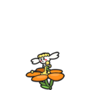 Icono de Flabébé flor naranja en Pokémon Escarlata y Púrpura