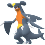Imagen de Garchomp variocolor macho en Pokémon Diamante Brillante y Pokémon Perla Reluciente