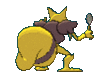 Imagen posterior de Kadabra hembra en Pokémon X, Pokémon Y, Pokémon Rubí Omega, Pokémon Zafiro Alfa, Pokémon Sol, Pokémon Luna, Pokémon Ultrasol y Pokémon Ultraluna
