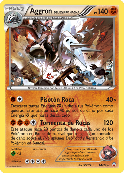 Archivo:Aggron del Equipo Magma (Doble Crisis TCG).png