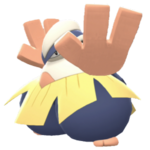 Imagen de Hariyama en Pokémon Diamante Brillante y Pokémon Perla Reluciente