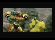 Pikachu junto a Samus en el Emisario Subespacial.