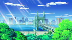 El Puente Flecha Cielo/Puente Saeta en el anime