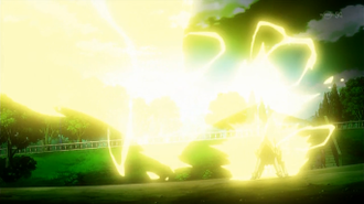 Manectric usando rayo.