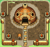 Base de Charmander, Cyndaquil y Torchic al principio del juego.