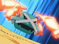 Metagross usando puño bala.