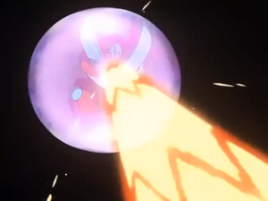 Deoxys usando Protección en la P07.