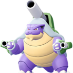 Imagen de Mega-Blastoise variocolor en Pokémon: Let's Go, Pikachu! y Pokémon: Let's Go, Eevee!