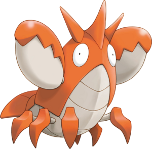 Corphish en Pokémon Mundo misterioso: Exploradores del tiempo y Exploradores de la oscuridad.