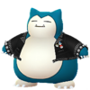 Snorlax con chaqueta de tachuelas